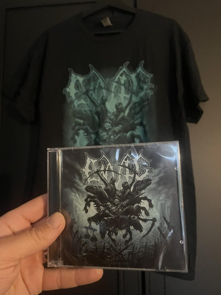 Photo of Envig - Eskatos EP CD and t-shirt, available from At Dawn Records